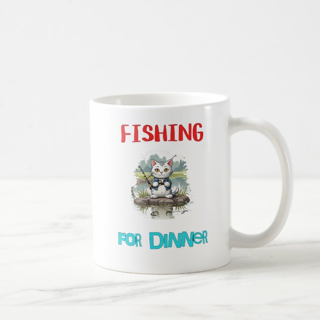 Taza De Café "Pesca para la cena" (Derecha)