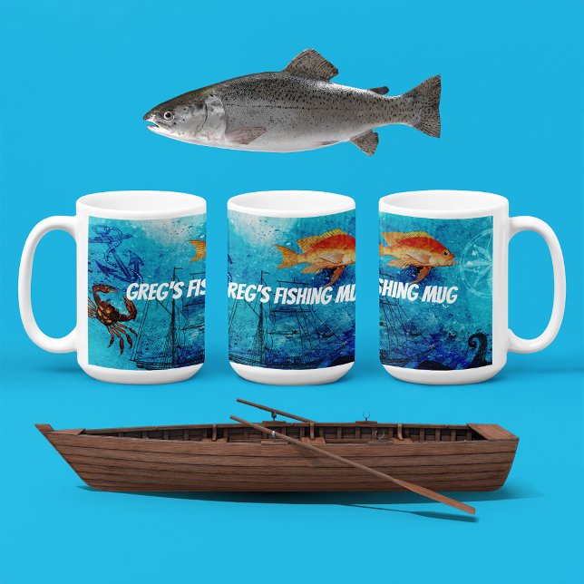 Taza De Café Pesca personalizada (Subido por el creador)