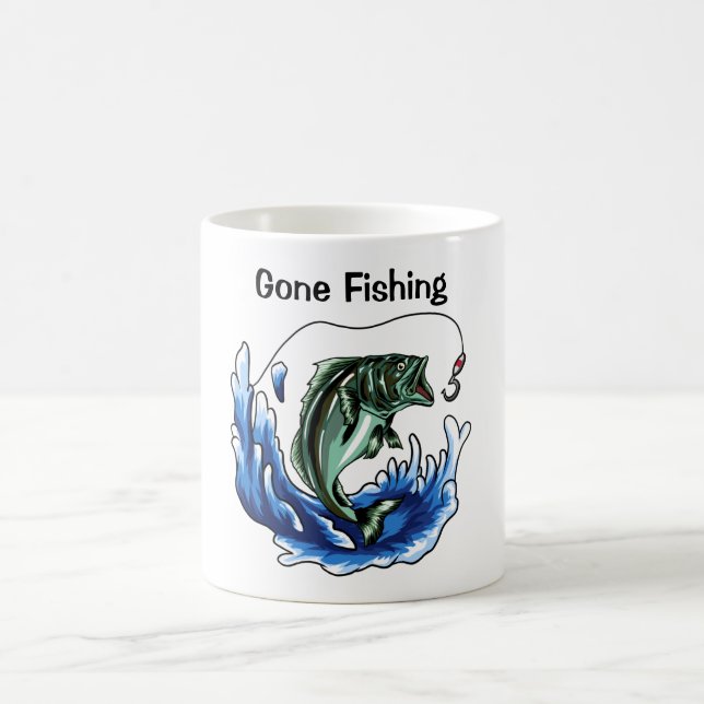 Taza De Café Pesca por destino (Centro)