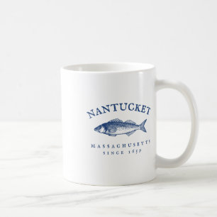 Taza De Café Pesca retro Nantucket Machusetts
