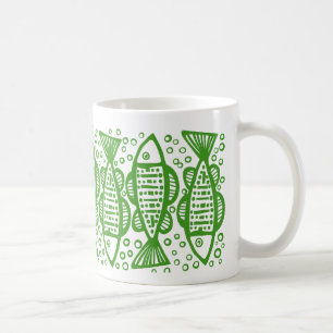 Taza De Café Pescado - Aguacate Verde