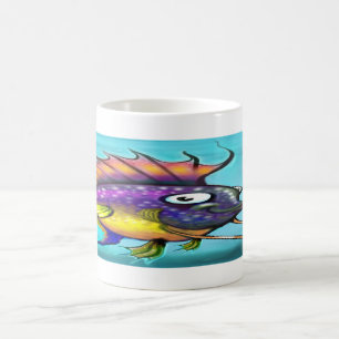 Taza De Café Pescado arco iris