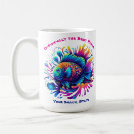 Taza De Café Pescado colorido