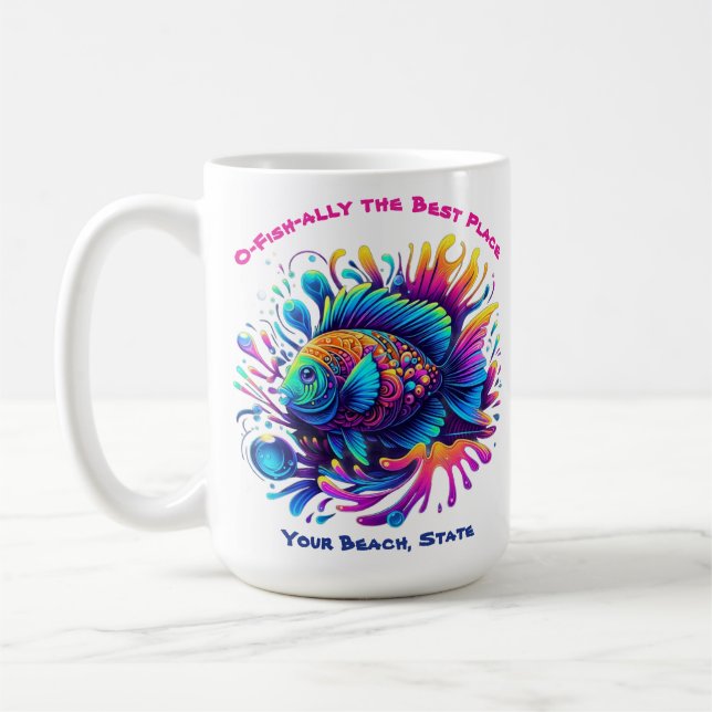 Taza De Café Pescado colorido (Izquierda)