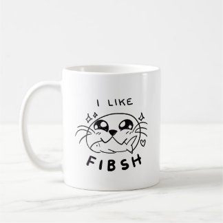 Taza De Café Pescado comestible de focas de Kawaii