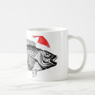 Taza De Café Pescado con Santa HAt
