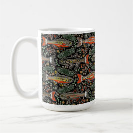 Taza De Café Pescado de agua dulce, diseño elegante, trucha, pe