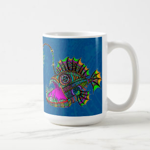 Taza De Café Pescado de ángler eléctrico