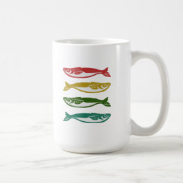 Taza De Café Pescado de color