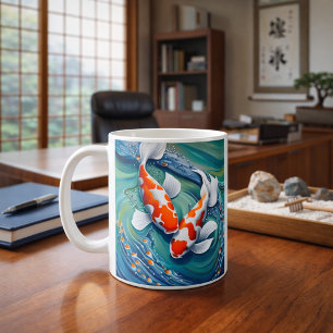 Taza De Café Pescado de Koi