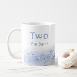 Taza De Café Pescado de mar azul, cerdo de 2 años