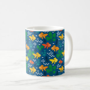 Taza De Café Pescado de oro en acuario