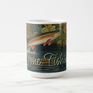 Taza De Café Pescado de pesca de mosca rusa pesca Pescado desap