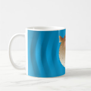 Taza De Café Pescado de Puffer