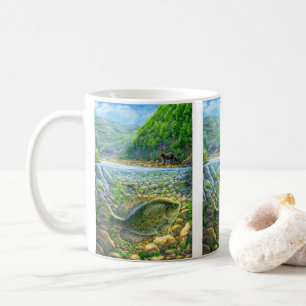 Taza De Café Pescado del río Montaña
