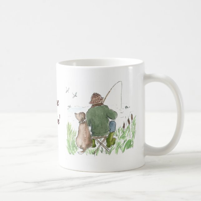 Taza De Café Pescado desaparecido - Café Mug (Derecha)