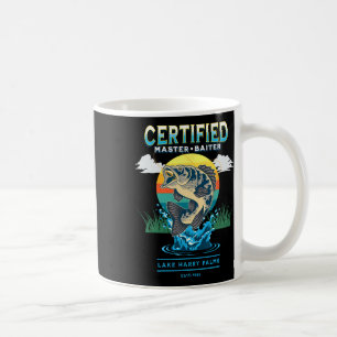 Taza De Café Pescado divertido de Master Baiter Certificado