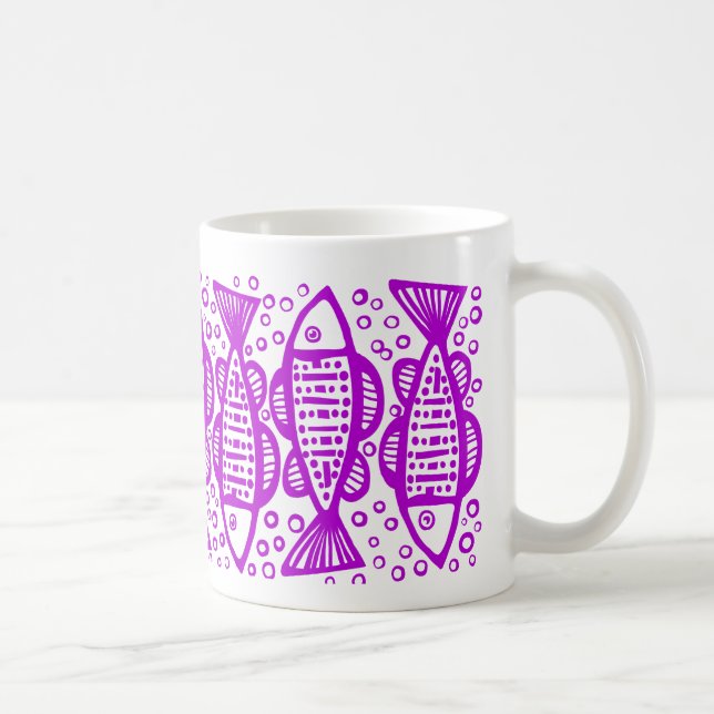 Taza De Café Pescado morado (Derecha)