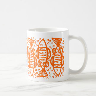 Taza De Café Pescado - Naranja