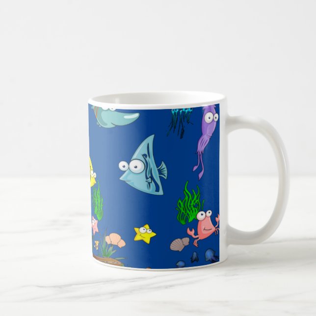 Taza De Café Pescado oceánico (Derecha)