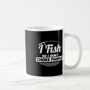 Taza De Café Pescado para no asfixiar a la gente diciendo pesca