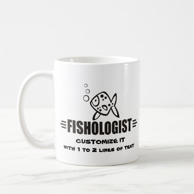 Taza De Café Pescado Personalizado (Izquierda)
