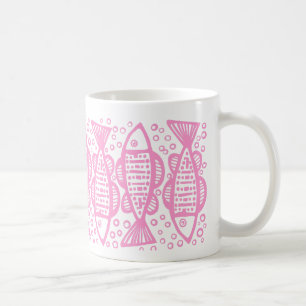 Taza De Café Pescado - Rosa