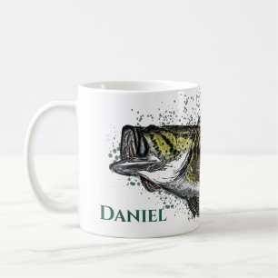 Taza De Café Pescado rubio y rubio personalizado