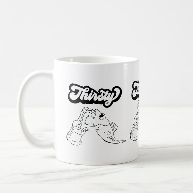 Taza De Café Pescado sediento (Izquierda)