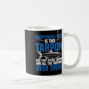 Taza De Café Pescado Tarpon Pescado Rod Y Reel Combo Tarpon