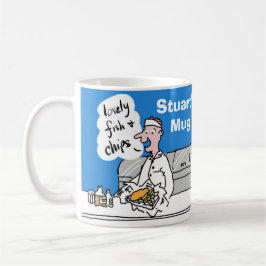Taza De Café Pescado y Patatas Fritas para Personalizar.