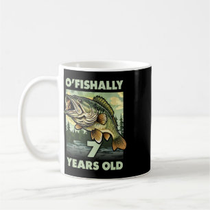 Taza De Café Pescador de 7 años O'fishally 7 Pesca Cumpleaños 7