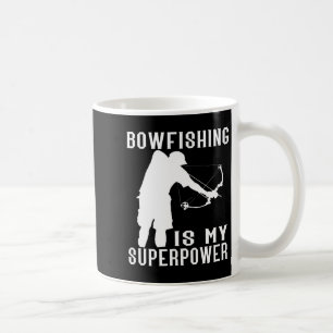 Taza De Café Pescador de arco y flecha superpoder pesca cazador