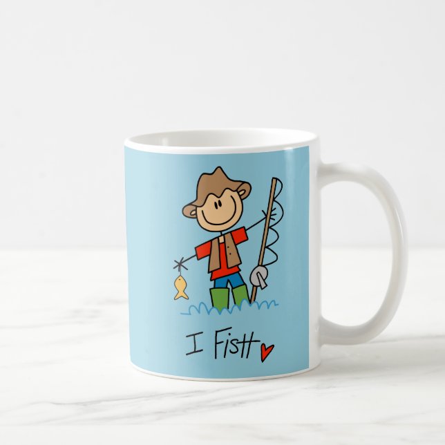 Taza De Café Pescador de la Figura Palo (Derecha)