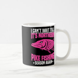 Taza De Café Pescador de lucio del norte red de pesca lucio del