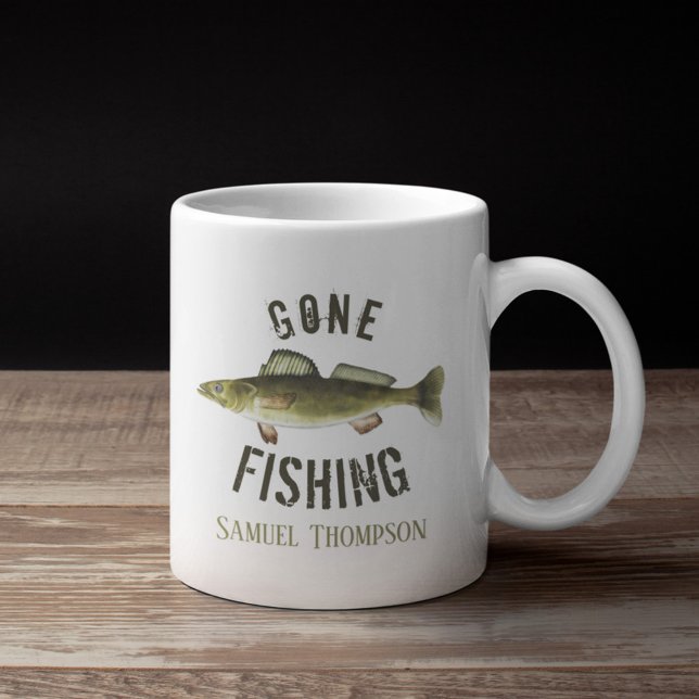 Taza De Café Pescador moderno de pescadores despegados (Subido por el creador)