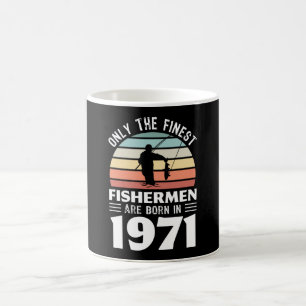 Taza De Café Pescadores nacidos en 1971 50º cumpleaños, regal
