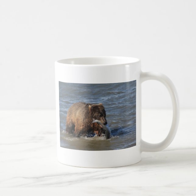 Taza De Café ¿Pescados conseguidos? Regalos del oso de Alaska (Derecha)