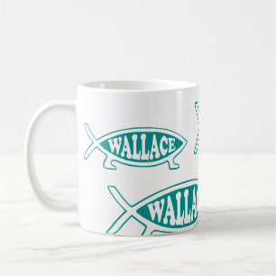 Taza De Café Pescados de la evolución de Alfred Wallace