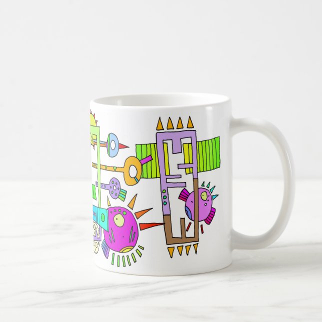 Taza De Café pescados del espacio (Derecha)