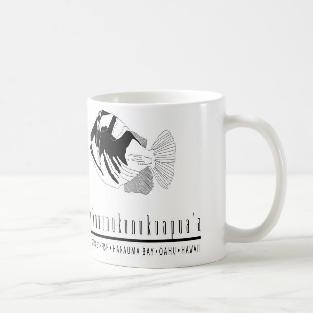 Taza De Café Pescados del estado de Hawaii - (Derecha)