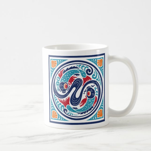 Taza De Café Pescados gemelos (Derecha)