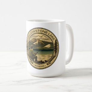 Taza De Café Pescando laca amarilla wisconsin