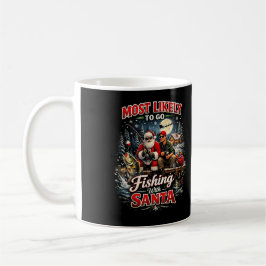 Taza De Café Pescar con Santa