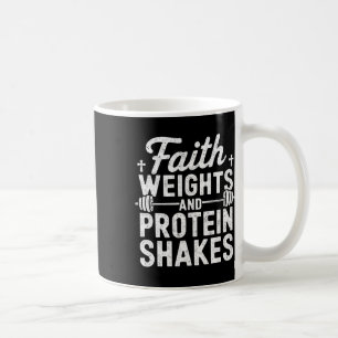 Taza De Café Pesos De Fe Y Proteína Sacuden A Gimnasio Cristian