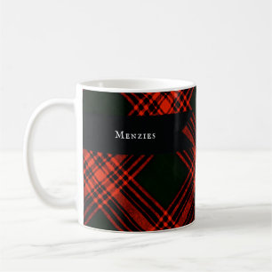 Taza De Café Pestaña de Menzies antiguos que cazan Tartán