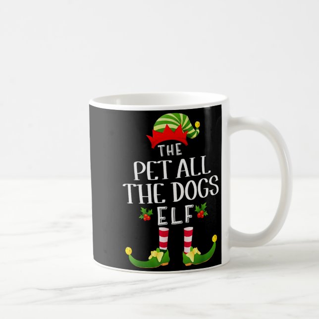 Taza De Café Pet All The Dogs Christmas Elf Matching Pajama X-m (Derecha)