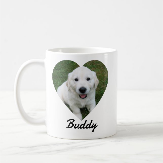 Taza De Café Pet Simple Photo Modern Custom  (Izquierda)