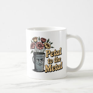 Taza De Café Pétalo al metal Humor caótico de amor con juego