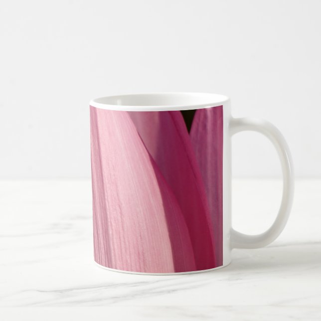 Taza De Café Pétalos de flores de Lotus Flores Florales rosadas (Derecha)